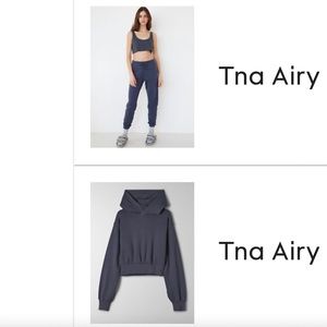 TNA Full Sweat Suit - Dark Blue/Gray Airy Fleece